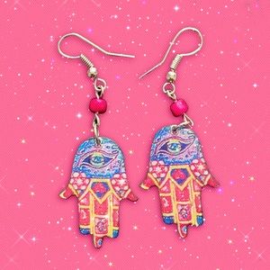 hamsa hand / hand if fatima earrings